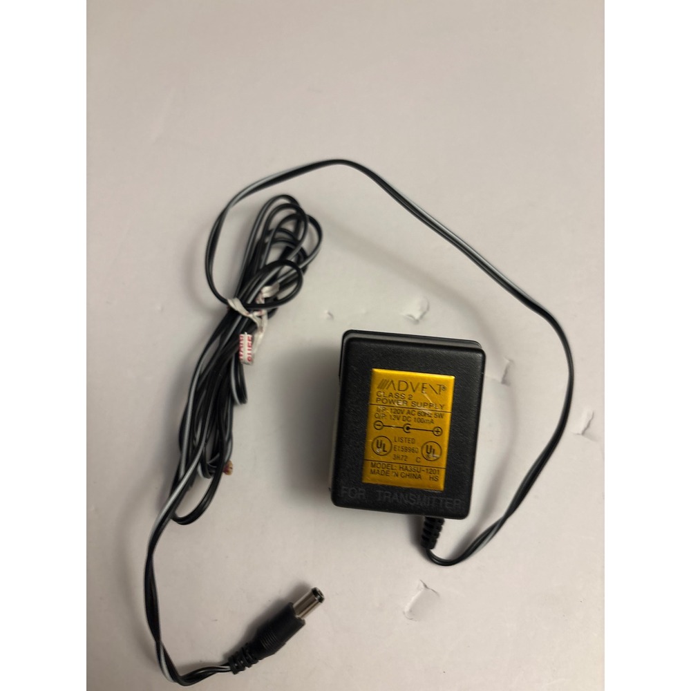 Advent Class 2 Power Supply Md HA35U1201 12V DC 100mA AC Adapter For Transmitter